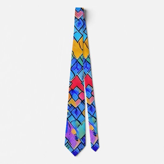Geometric Necktie Krawatte (Vorderseite)