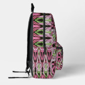 Geometric Neon Strawberry Mandala Bedruckter Rucksack (Links)