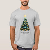 Geometric Noël Festive Glow Christmas Apparel T-Shirt (Vorderseite)