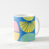 Geometric Nordic: Moderner Abstrakter Hintergrund. Kaffeetasse (VorderseiteRechts)