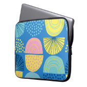 Geometric Nordic: Moderner Abstrakter Hintergrund. Laptopschutzhülle (Vorderseite Links)
