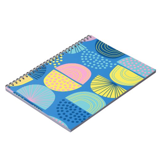 Geometric Nordic: Moderner Abstrakter Hintergrund. Notizblock (Linke Seite)