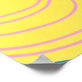 Geometric Nordic: Moderner Abstrakter Hintergrund. Poster (Ecke)