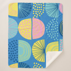 Geometric Nordic: Moderner Abstrakter Hintergrund. Sherpadecke