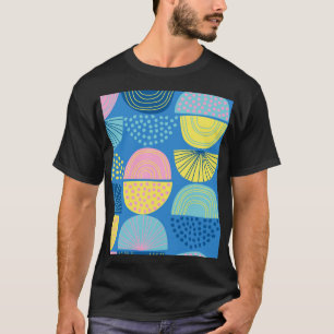 Geometric Nordic: Moderner Abstrakter Hintergrund. T-Shirt