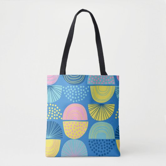 Geometric Nordic: Moderner Abstrakter Hintergrund. Tasche (Vorderseite)