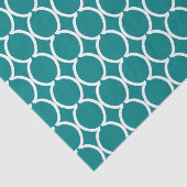 Geometric Ogee Lattice Chocolate Brown Seidenpapier (Ausschnitt)