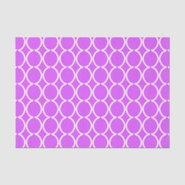 Geometric Ogee Lattice Hot Pink Seidenpapier