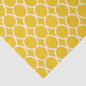 Geometric Ogee Lattice Mustard Seidenpapier (Ausschnitt)