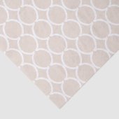 Geometric Ogee Lattice Oatmeal Seidenpapier (Ausschnitt)