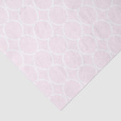 Geometric Ogee Lattice Soft Pink Seidenpapier (Ausschnitt)