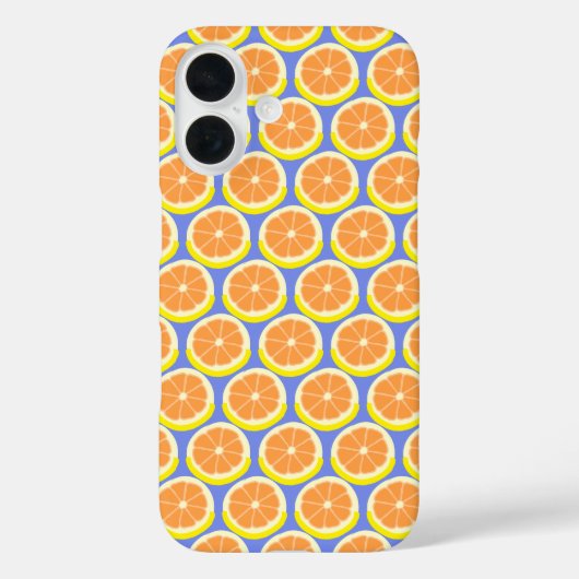 Geometric Orange Slices Amalfi Coast Case-Mate iPhone Hülle (Rückseite)