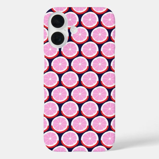 Geometric Orange Slices Midnight Market Case-Mate iPhone Hülle (Rückseite)