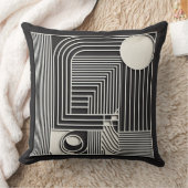 Geometric Orbit Lines Kissen (Decke)