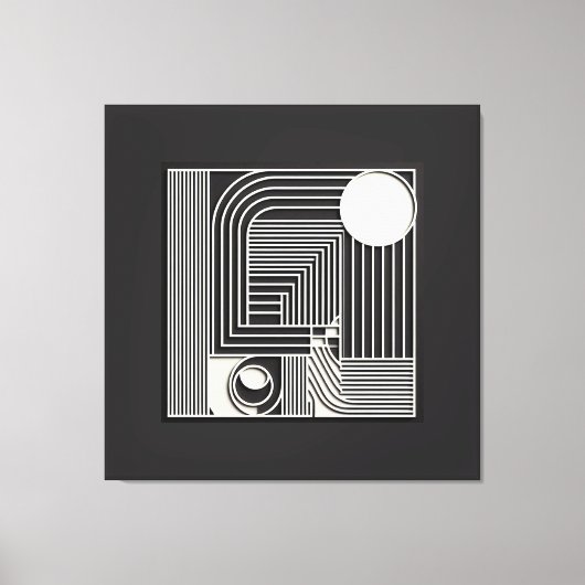 Geometric Orbit Lines Leinwanddruck (Vorderseite)