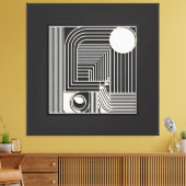Geometric Orbit Lines Leinwanddruck (Insitu (Wohnzimmer))