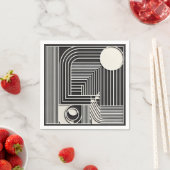 Geometric Orbit Lines Serviette (Beispiel)
