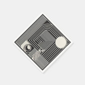 Geometric Orbit Lines Serviette (Ecke)