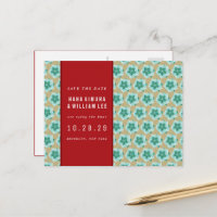 Geometric Origami Ball Asian Wedding Save the Date