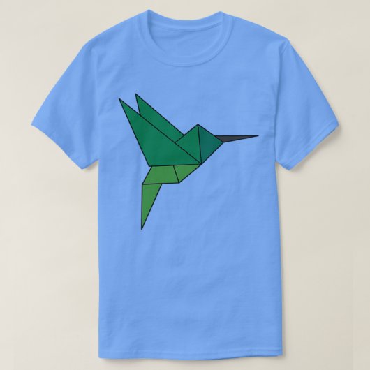 Geometric Origami Hummingbird T-Shirt (Design vorne)