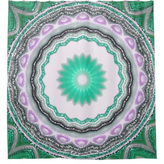 geometric ornament. Decorative mosaic texture. abs Duschvorhang (Vorderseite)