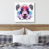 Geometric Panda Bear Leinwanddruck (Insitu (Schlafzimmer))