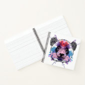 Geometric Panda Bear Notizblock (Innenseite)
