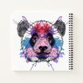 Geometric Panda Bear Notizblock (Rückseite)