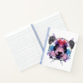 Geometric Panda Bear Notizblock (Innenseite)