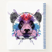 Geometric Panda Bear Notizblock (Rückseite)