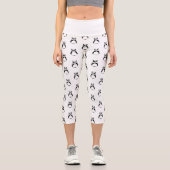 Geometric Panda Capri Leggings (Vorderseite)