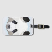 Geometric Panda Face Gepäckanhänger (Vorderseite (Horizontal))