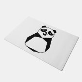 Geometric Panda Fußmatte (Schrägansicht)