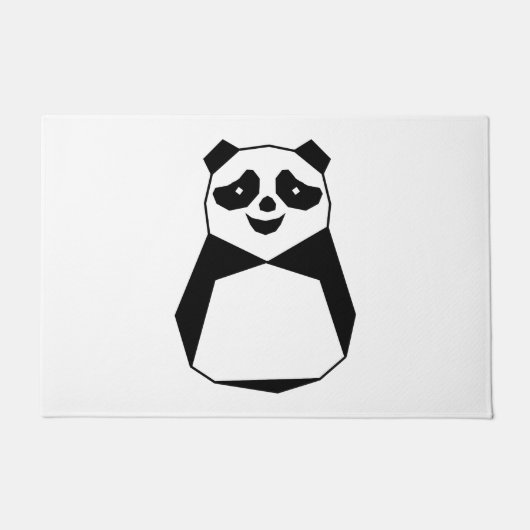 Geometric Panda Fußmatte (Vorderseite)