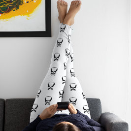 Geometric Panda Leggings
