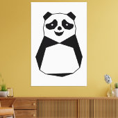 Geometric Panda Leinwanddruck (Insitu (Wohnzimmer))