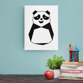Geometric Panda Leinwanddruck