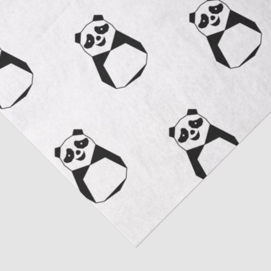 Geometric Panda Seidenpapier (Ausschnitt)