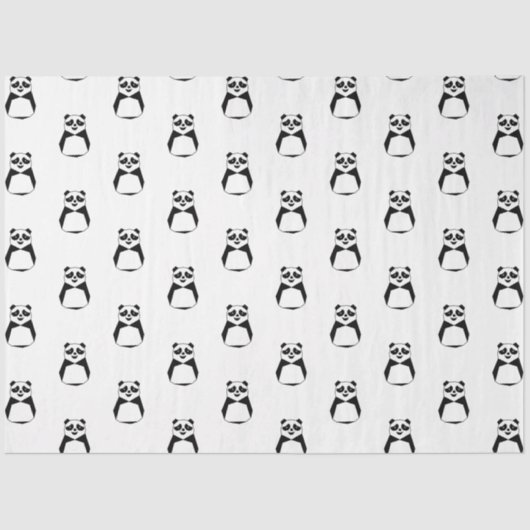 Geometric Panda Seidenpapier (Vorderseite)