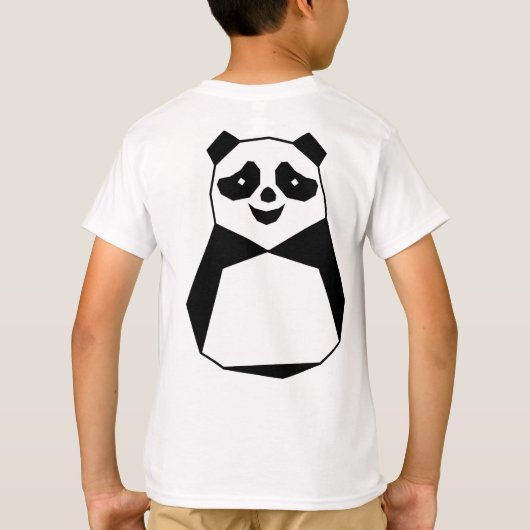Geometric Panda T-Shirt (Rückseite)