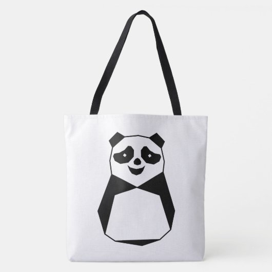 Geometric Panda Tasche (Vorderseite)