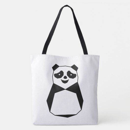 Geometric Panda Tasche (Rückseite)