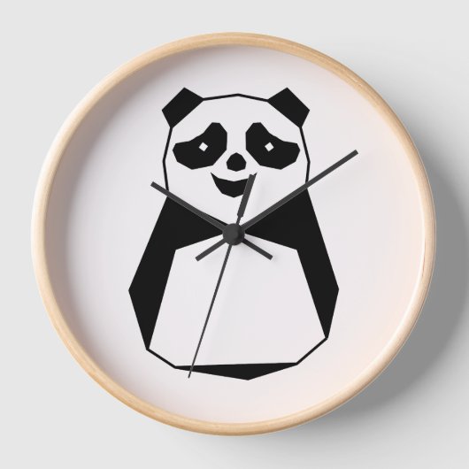 Geometric Panda Uhr (Vorderseite)