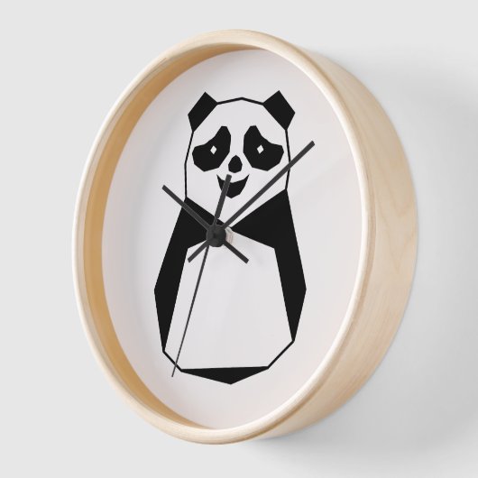 Geometric Panda Uhr (Winkel)