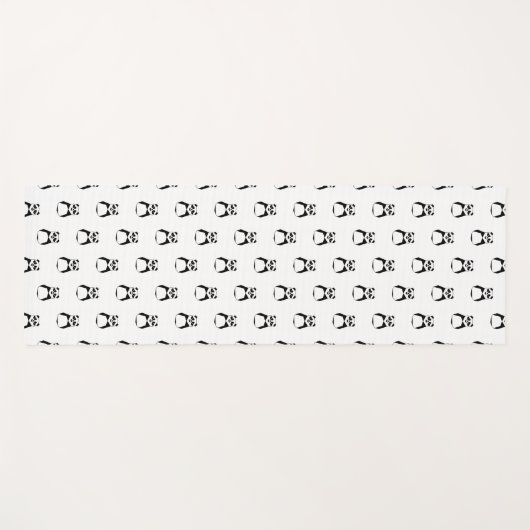 Geometric Panda Yogamatte (Vorderseite (Horizontal))