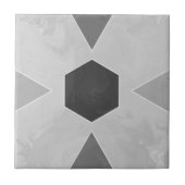 Geometric Pastel Marble Gray Fliese (Vorderseite)