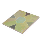 Geometric Pastel Marble Olive Green Fliese (Seite)