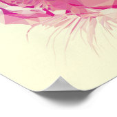 Geometric Pastel Tiger Poster (Ecke)