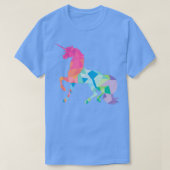 Geometric Pastel Unicorn T-Shirt (Design vorne)