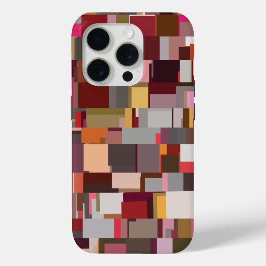 Geometric Patchwork Abstract Mosaic Pattern Case-Mate iPhone Hülle (Rückseite)